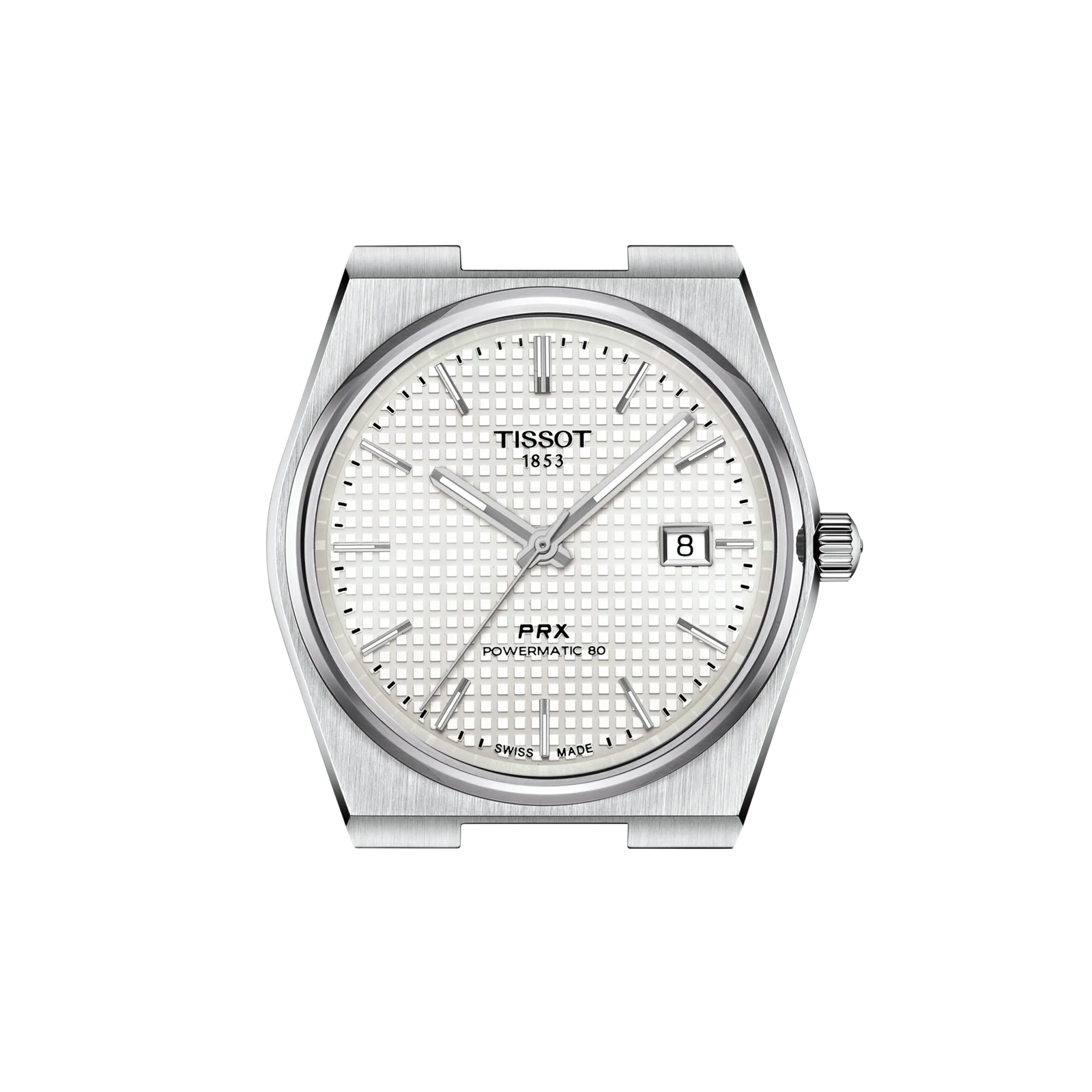 Tissot PRX 40mm Mother-of-Pearl dial close-up