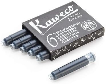 Kaweco Pearl Black ink cartridges, pack of 6, real Amazon listing photo