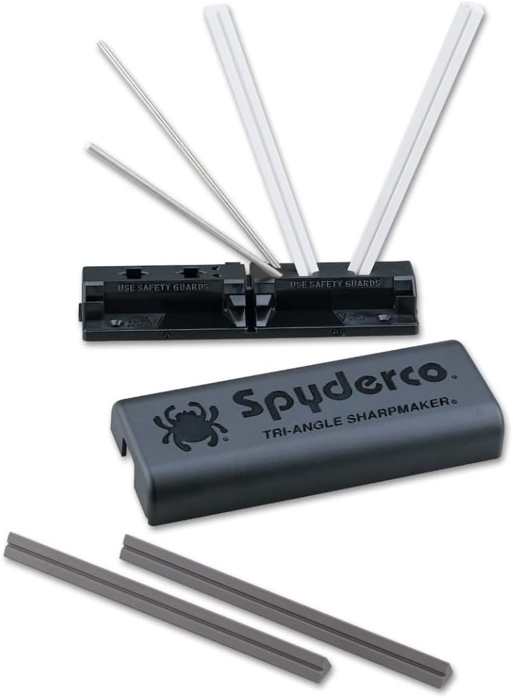 Spyderco Tri-Angle Sharpmaker 204MF, ceramic rods and ABS base, real Amazon listing photo